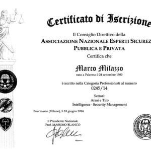 A.N.E.S.P.P. - Certificato